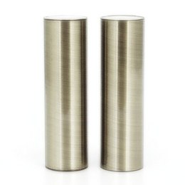 Gilza metalowa z oprawką E14 85 mm srebrna satyna