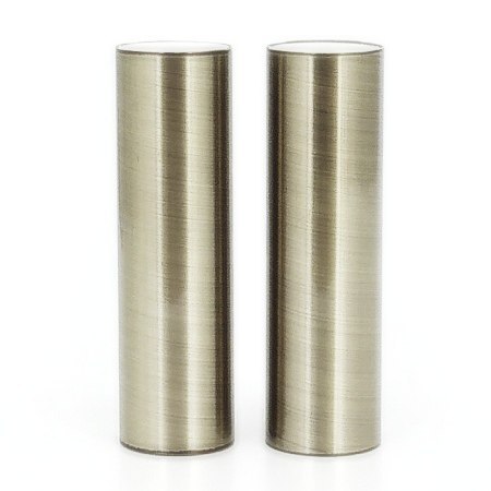 Gilza metalowa z oprawką E14 85 mm srebrna satyna