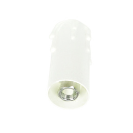 Gilza świeczka z oprawką E14 72 mm, biała
