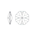 Kryształki oktagony 14 mm
