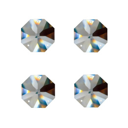 Kryształy oktagony 16 mm, trzy otwory