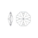 Kryształy oktagony 16 mm