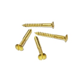 Wkręty soczewkowe mosiężne 3,5x30 mm DIN95 20 szt.