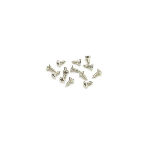 Wkręty stalowe niklowane 2,5x8 mm 50 szt.